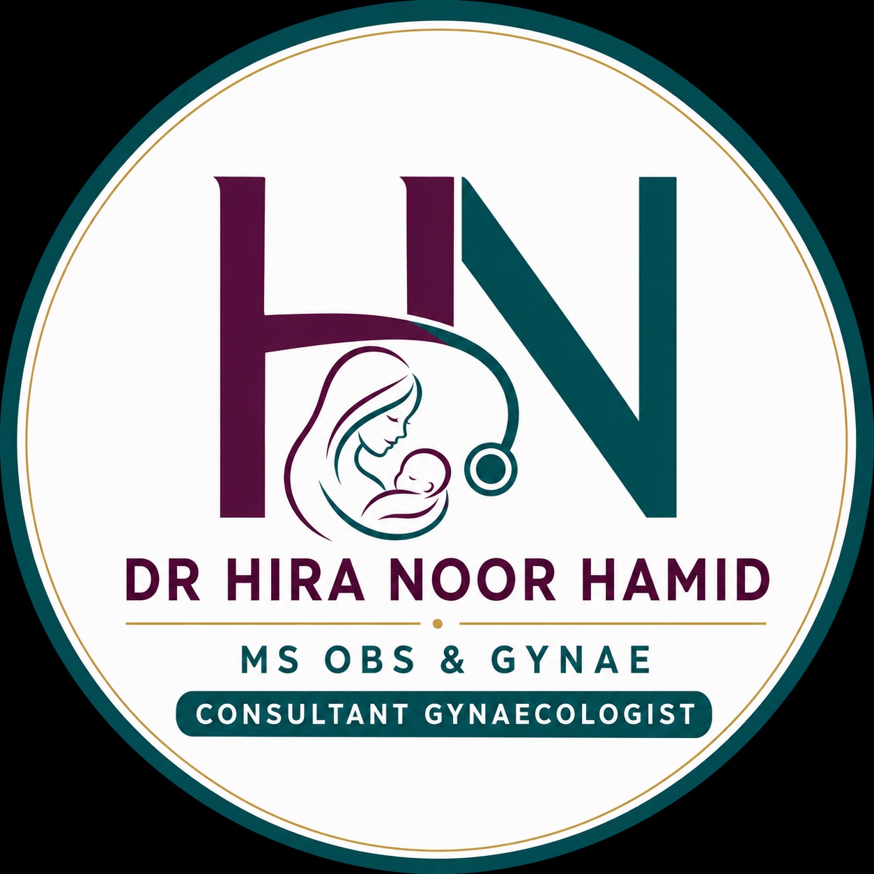 Dr Hira Noor Hamid HN logo